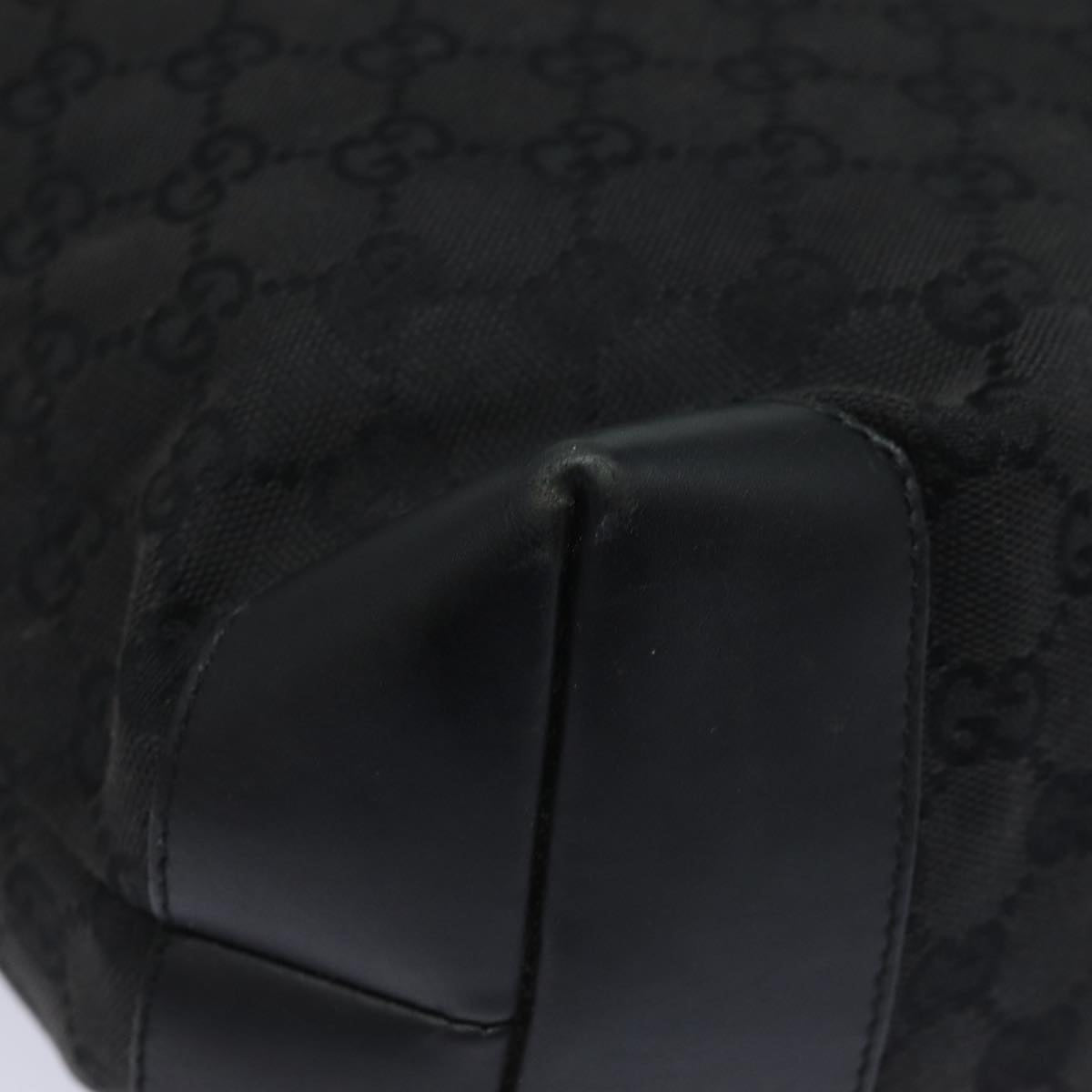 GUCCI GG Canvas Tote Bag Black 28892 79508