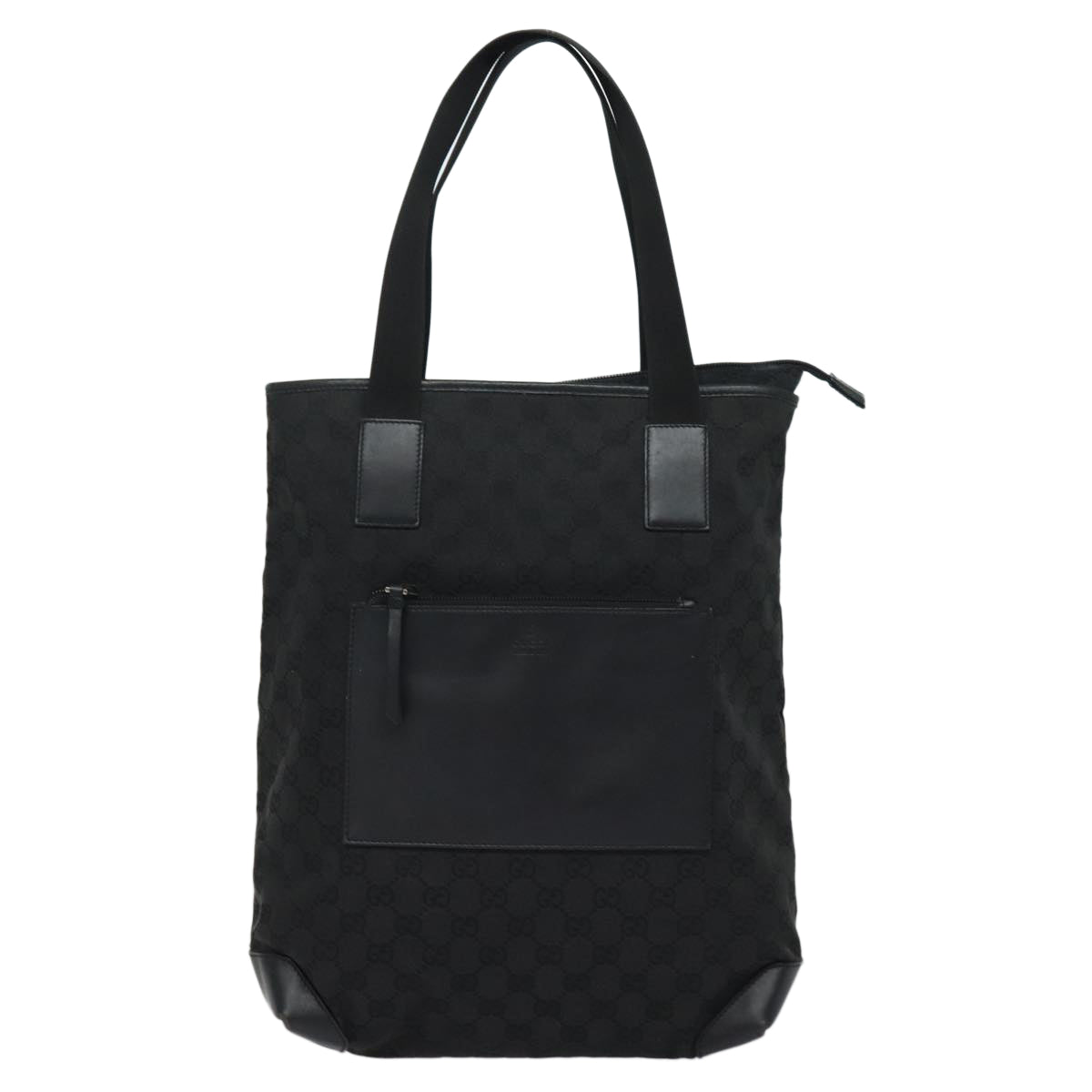 GUCCI GG Canvas Tote Bag Black 28892 79508