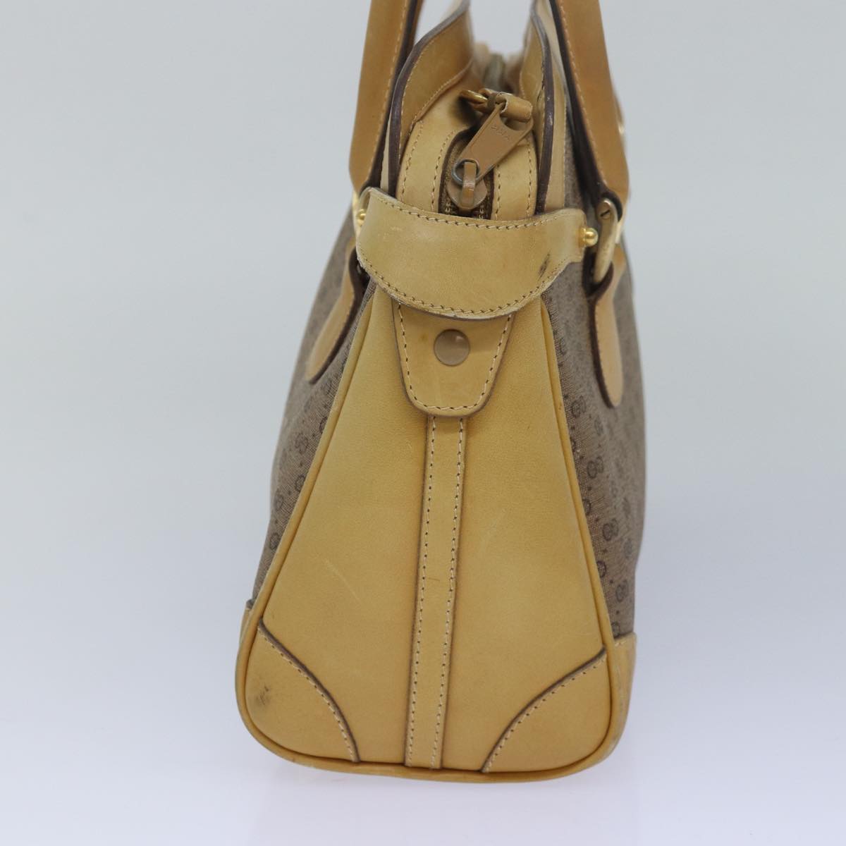 GUCCI Micro GG Supreme Hand Bag PVC Leather Beige 000 106 1325 79521