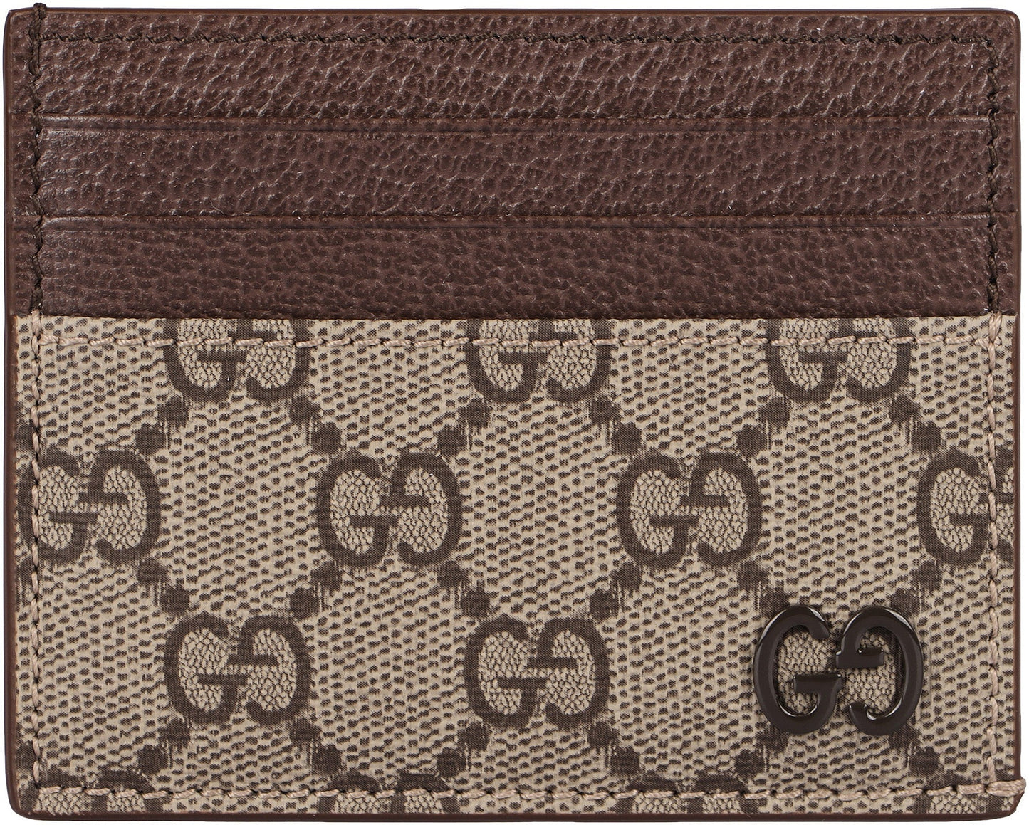 GUCCI Mini Coated Canvas Card Holder