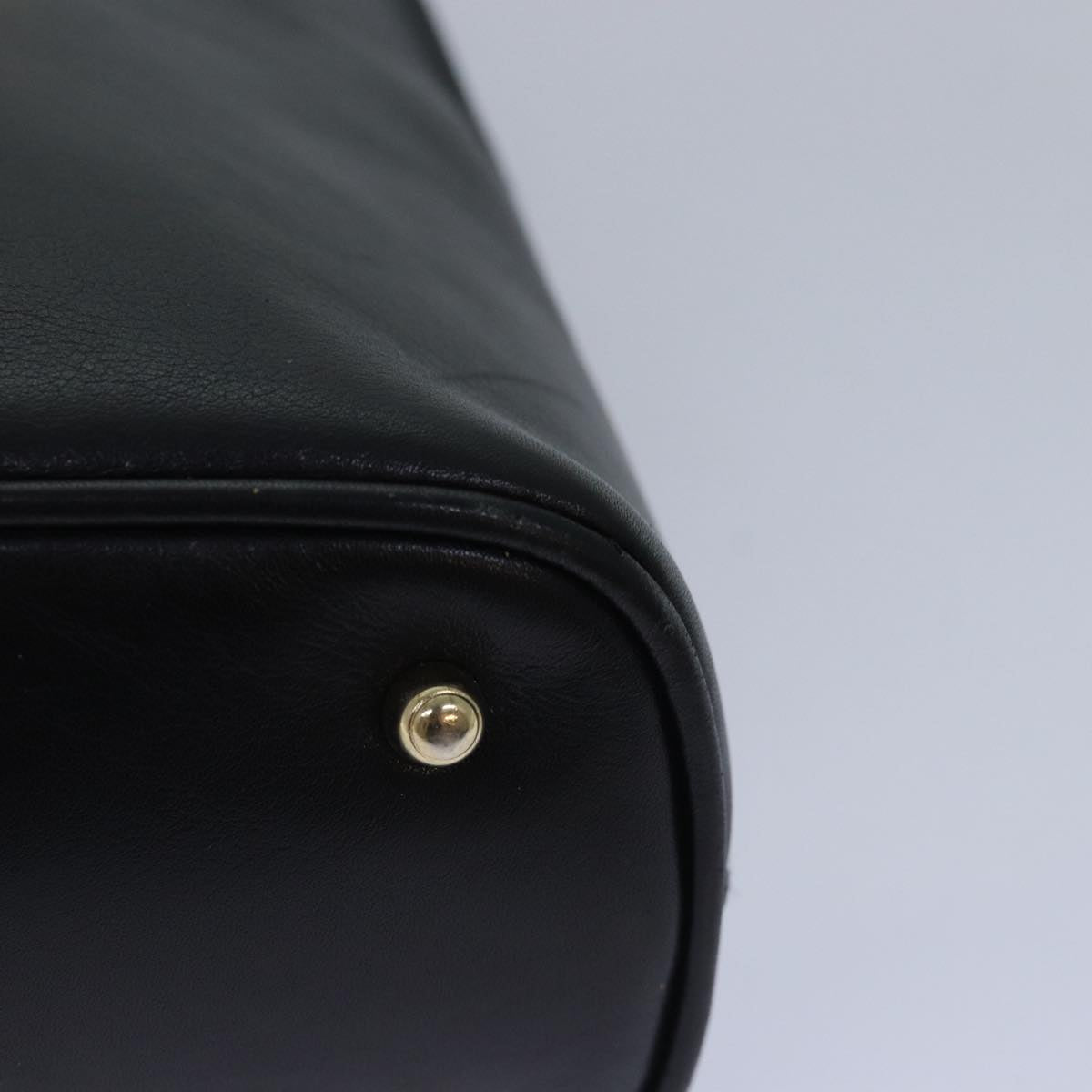 GUCCI Bamboo Hand Bag Leather Black 000 2865 0290 79569