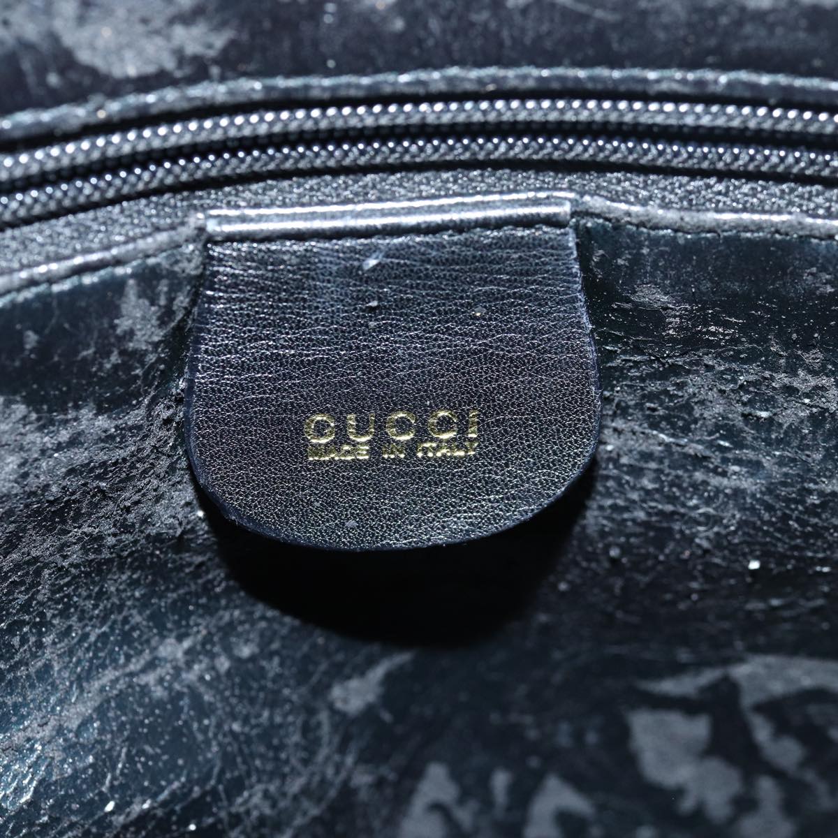 GUCCI Bamboo Hand Bag Leather Black 000 2865 0290 79569
