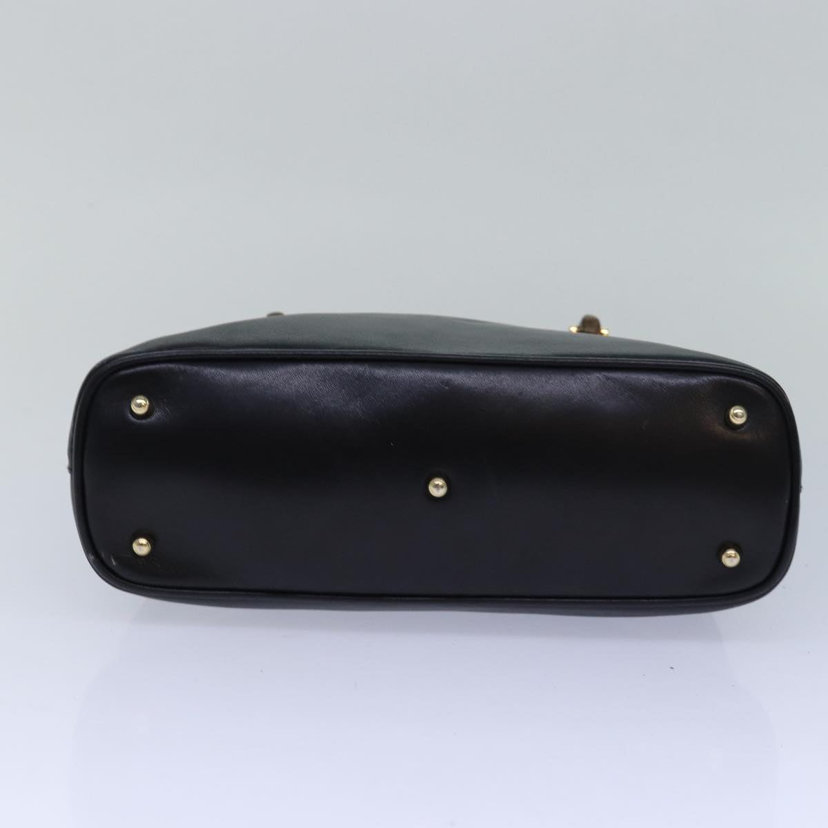 GUCCI Bamboo Hand Bag Leather Black 000 2865 0290 79569