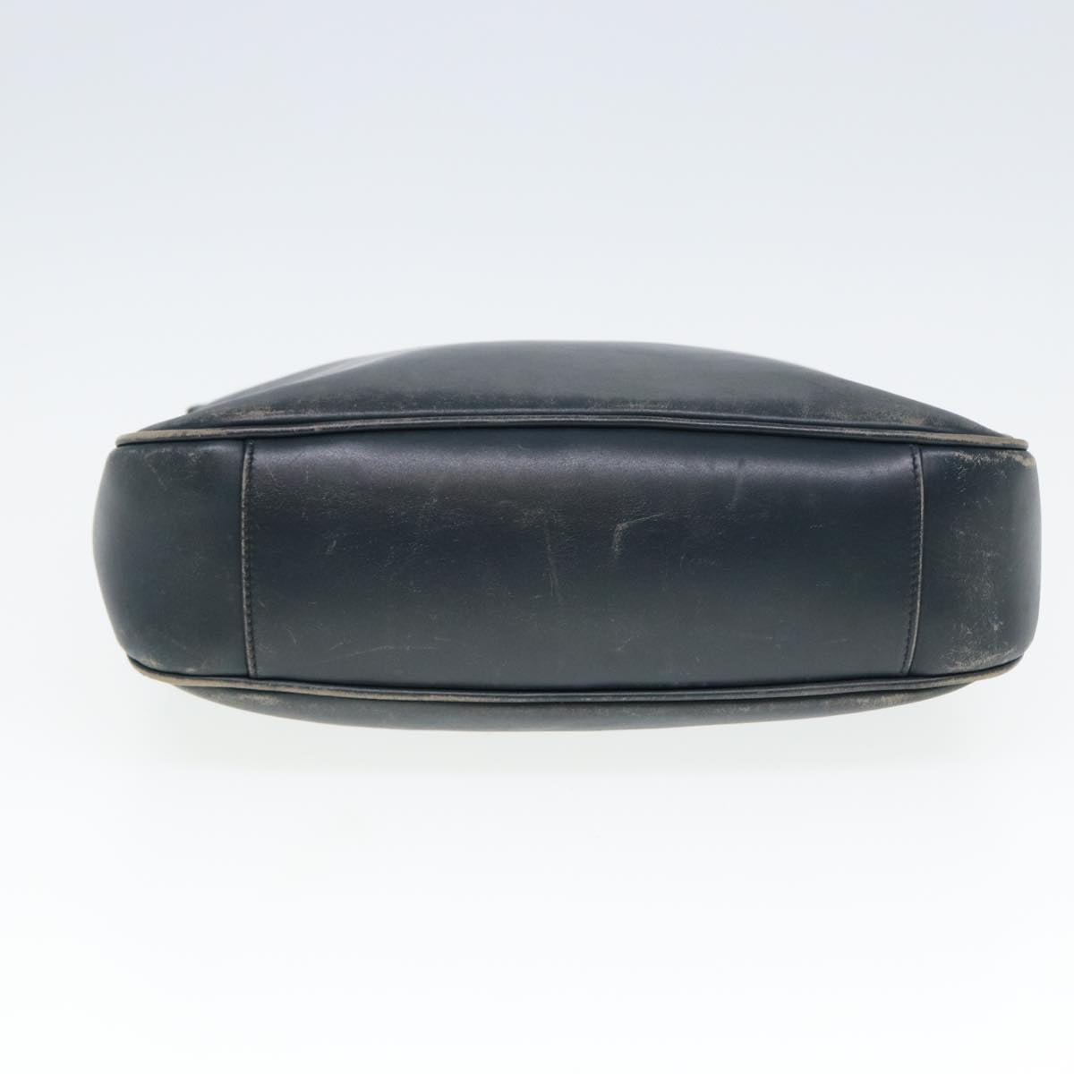 GUCCI Bamboo Hand Bag Leather Outlet 2way Navy 001 8638 79571