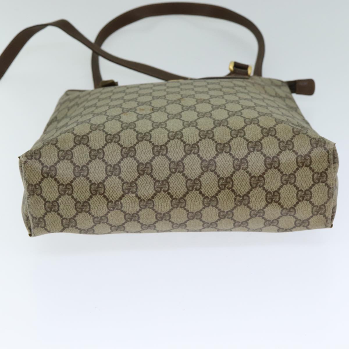 GUCCI GG Supreme Tote Bag PVC Leather Beige 002 39 0130 79588