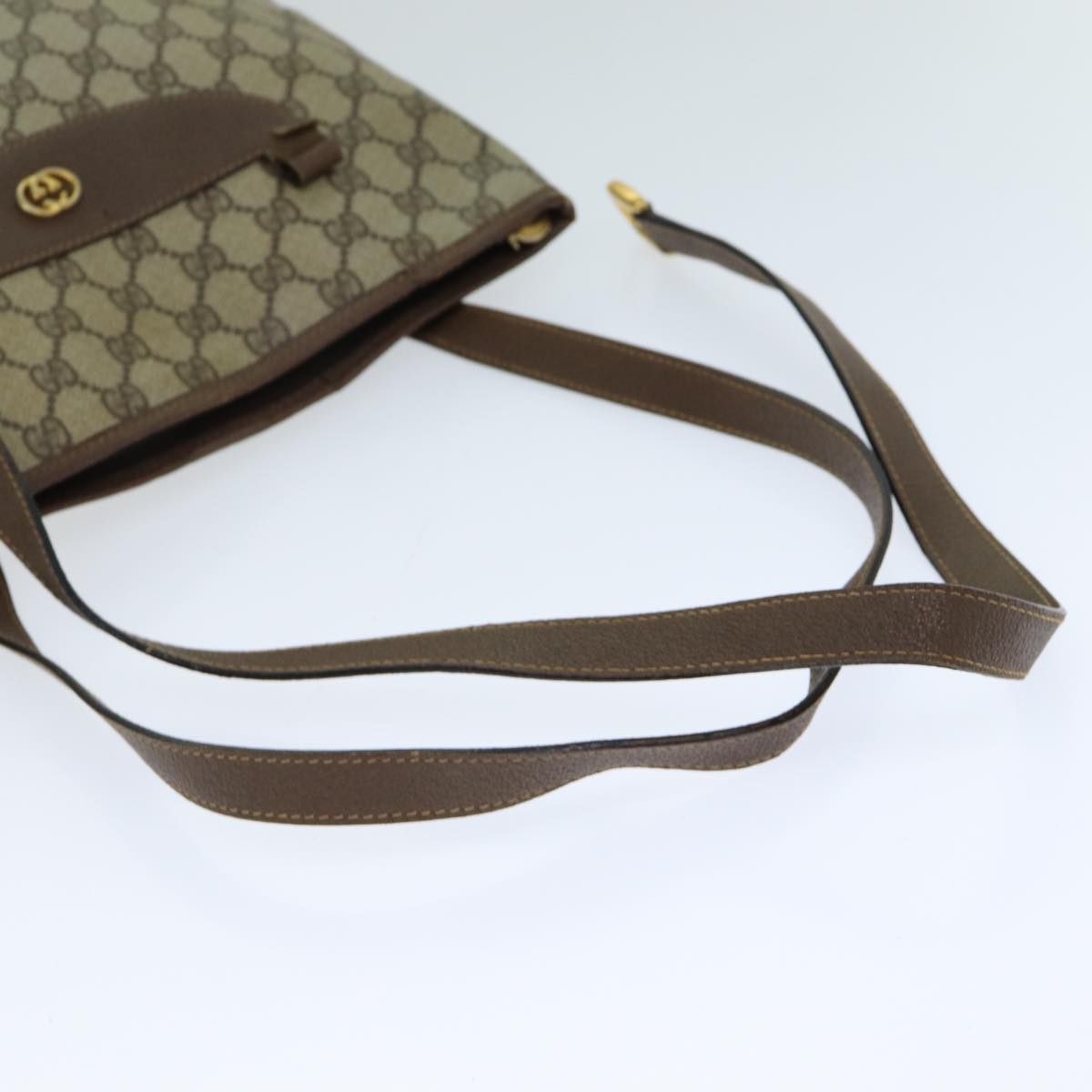 GUCCI GG Supreme Tote Bag PVC Leather Beige 002 39 0130 79588