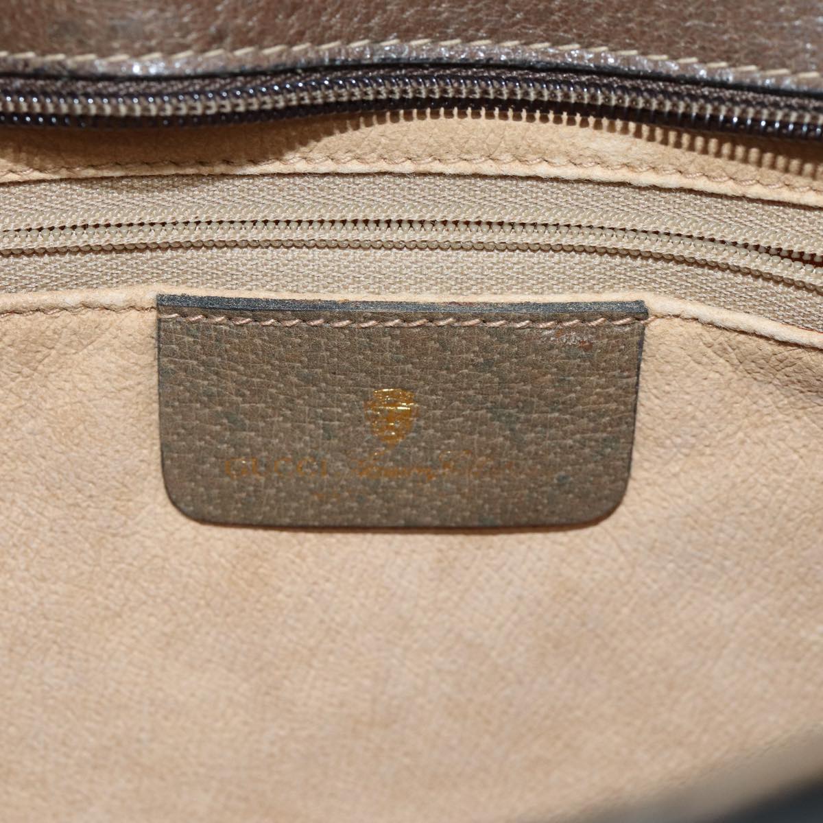 GUCCI GG Supreme Shoulder Bag PVC Leather Beige 14 02 013 79589