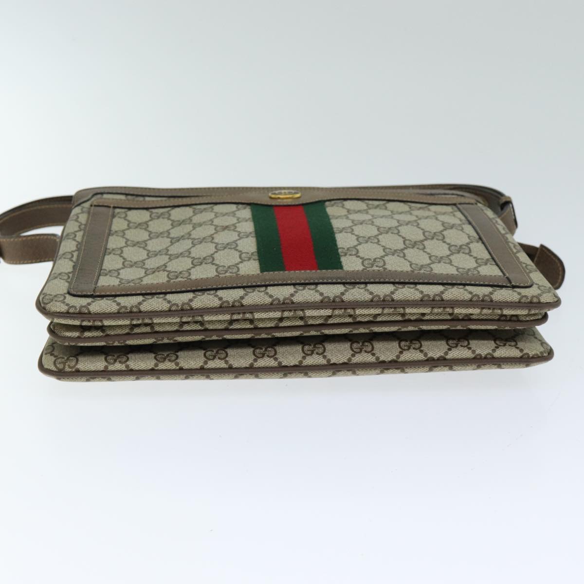 GUCCI GG Supreme Shoulder Bag PVC Leather Beige 14 02 013 79589