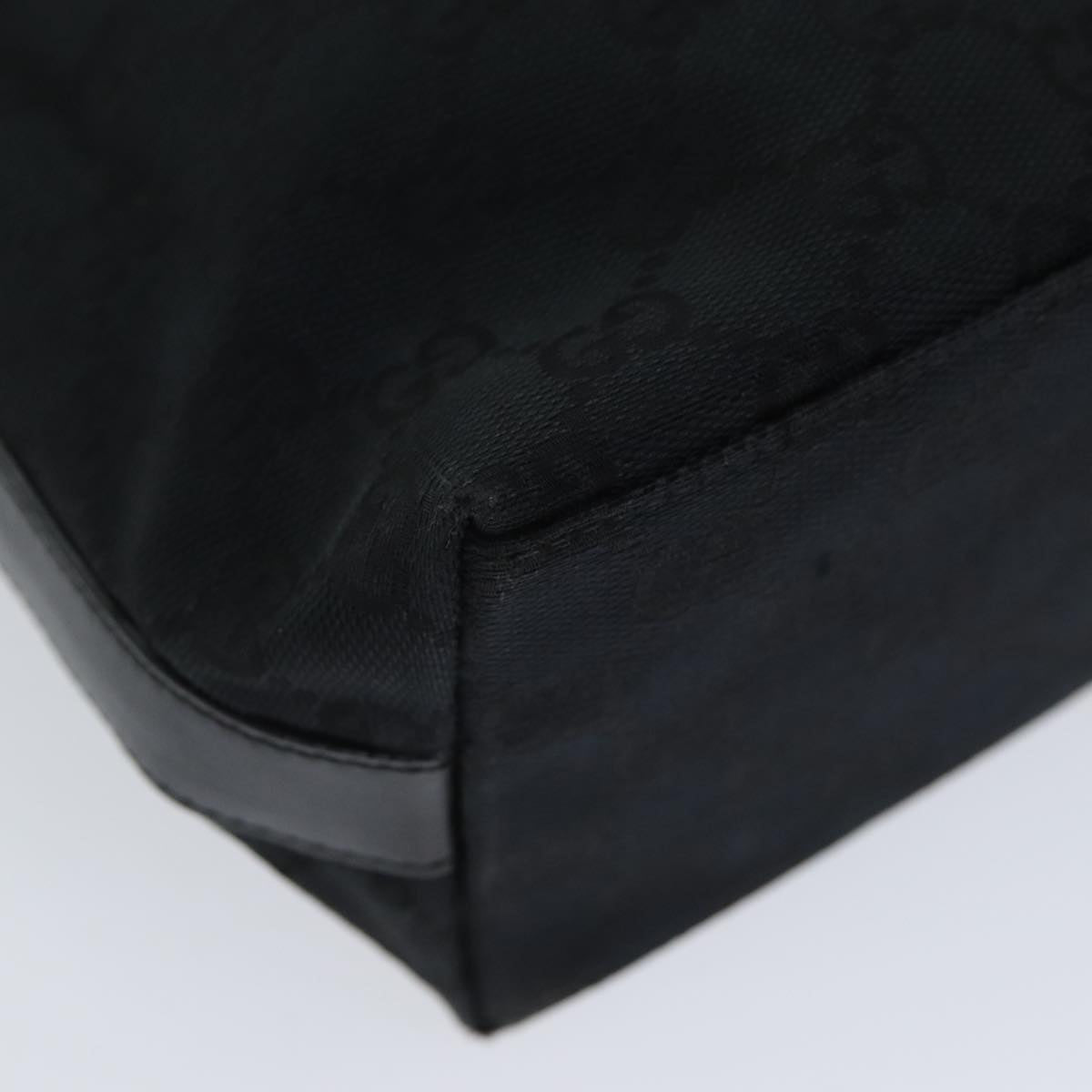 GUCCI GG Canvas Shoulder Bag Black 000 0602 79599
