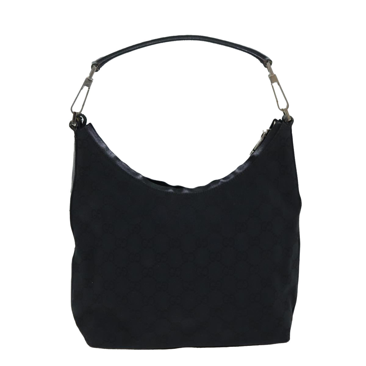 GUCCI GG Canvas Shoulder Bag Black 000 0602 79599