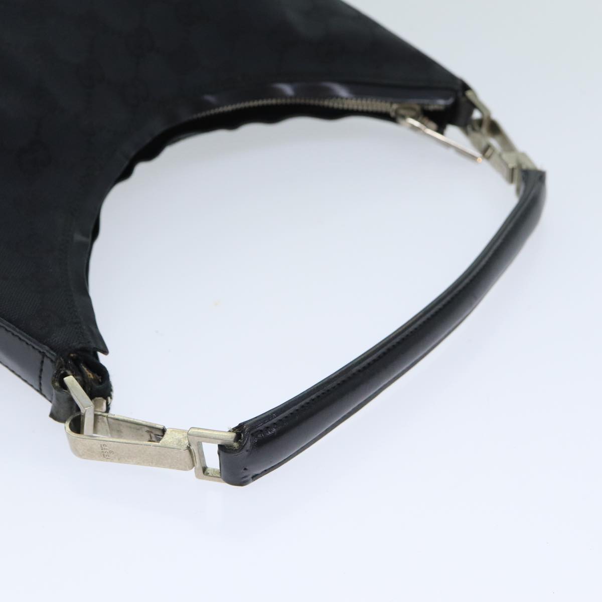GUCCI GG Canvas Shoulder Bag Black 000 0602 79599
