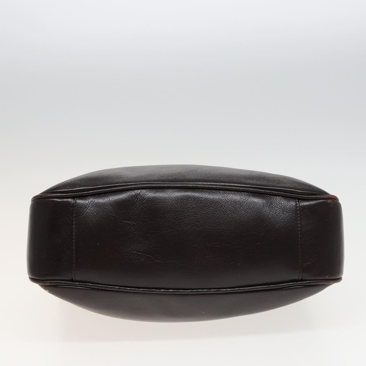GUCCI Bamboo Hand Bag Leather 2way Brown 001 1705 1638 79613