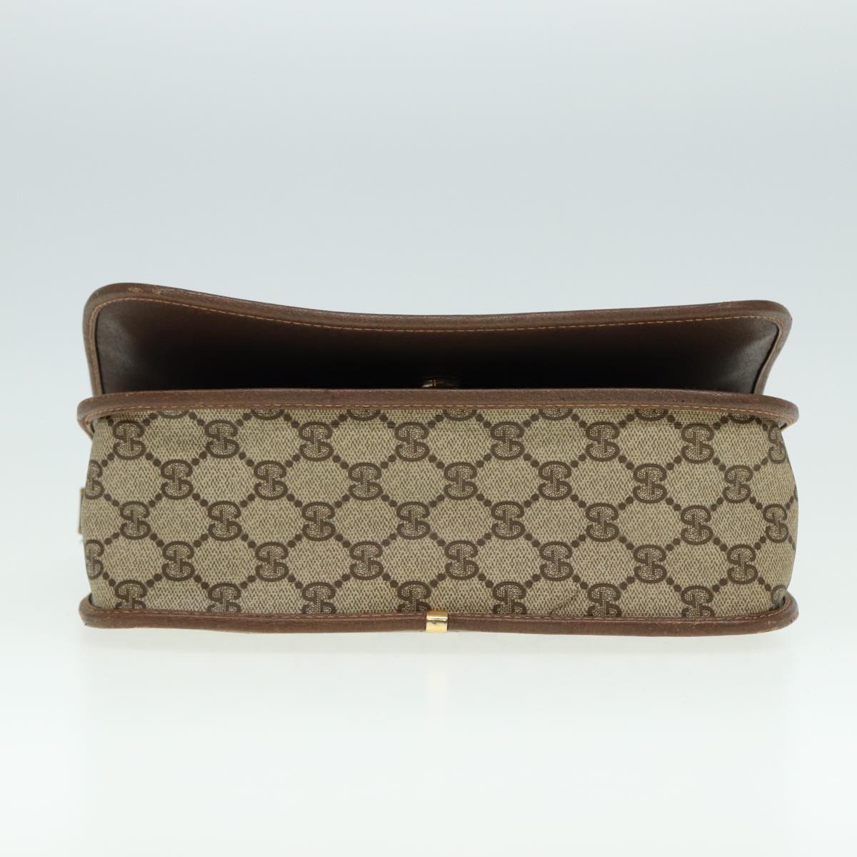 GUCCI GG Supreme Web Sherry Line Shoulder Bag PVC Beige 001 066 0551 79640