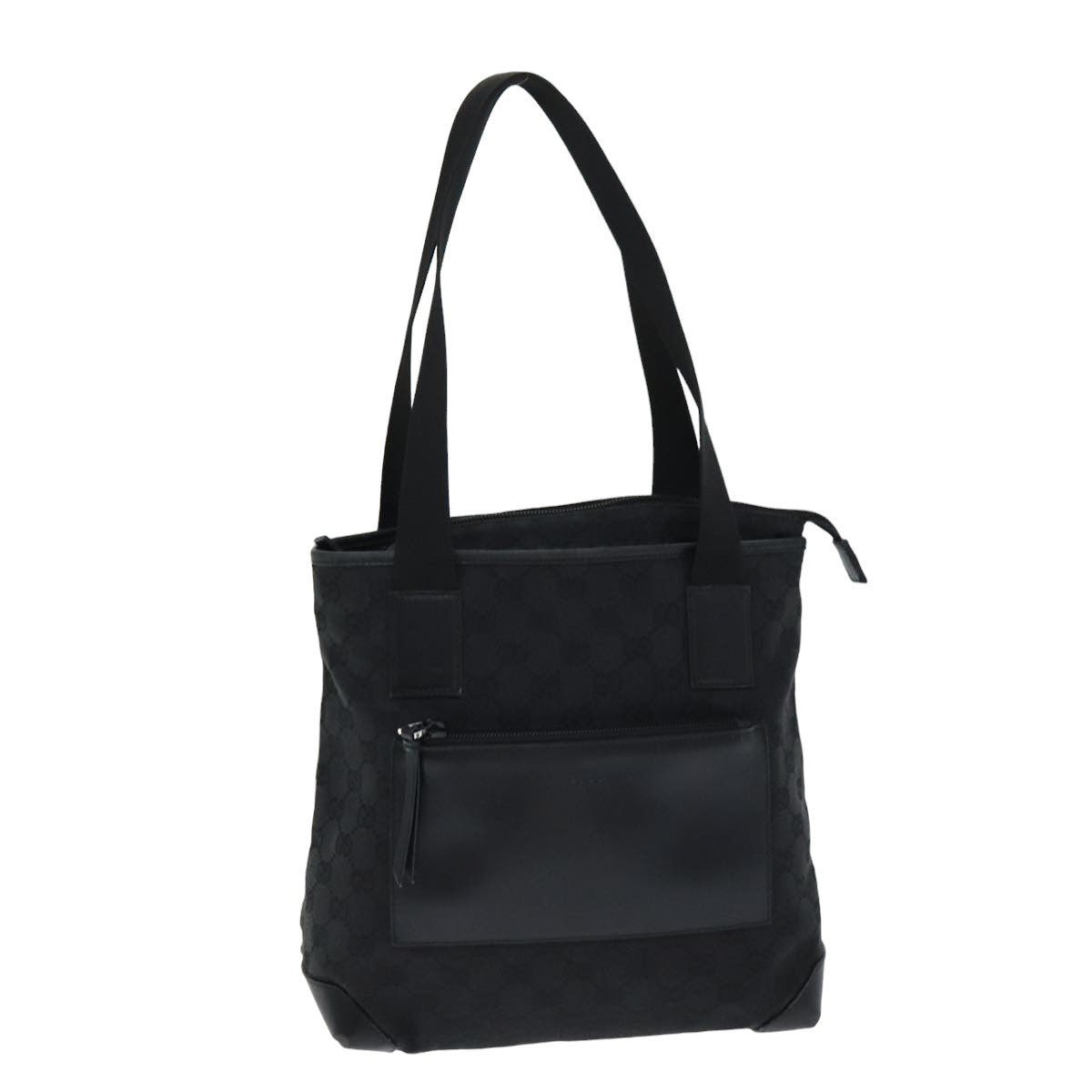 GUCCI GG Canvas Tote Bag Canvas Black 79649