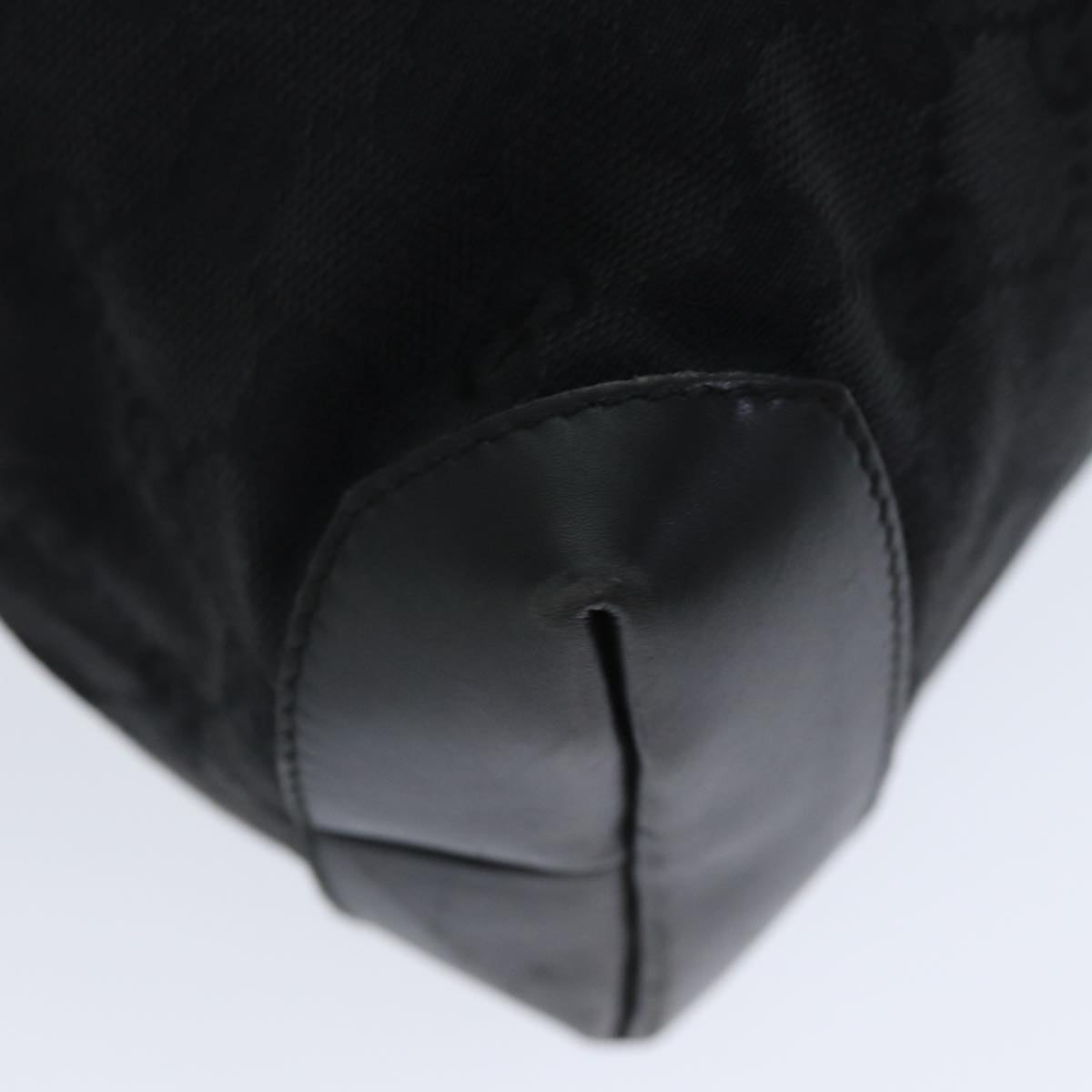GUCCI GG Canvas Tote Bag Canvas Black 79649