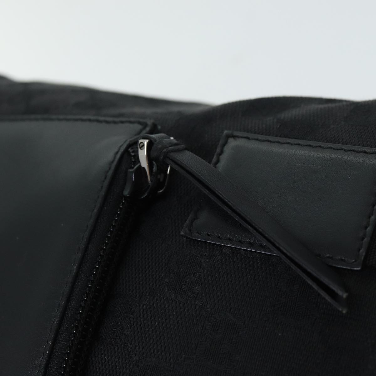 GUCCI GG Canvas Tote Bag Canvas Black 79649