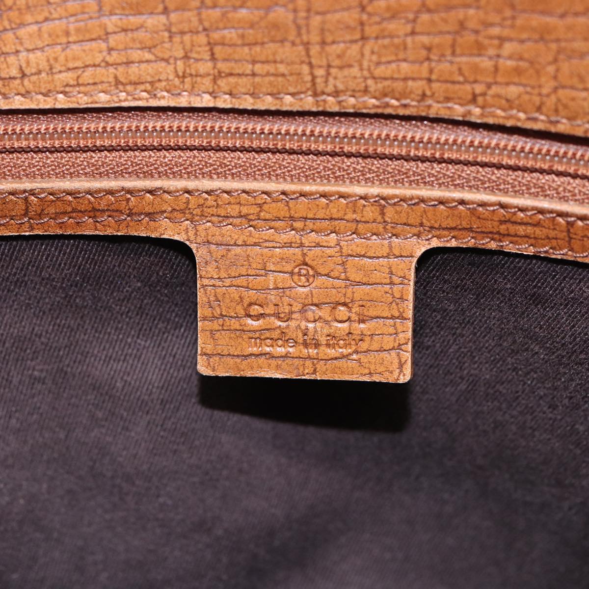 GUCCI GG Canvas Bamboo Hand Bag Beige 112526 79676