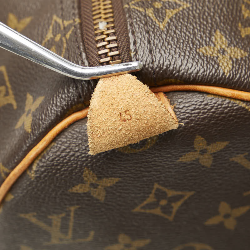 Louis Vuitton Monogram Keepall 45 Boston Bag M41428 Brown PVC Leather