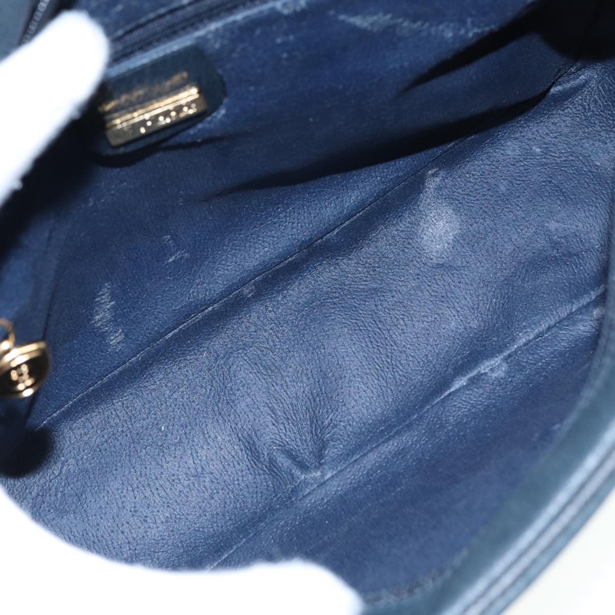 GUCCI GG Supreme Sherry Line Shoulder Bag PVC Navy Red 001 56 0860 79700
