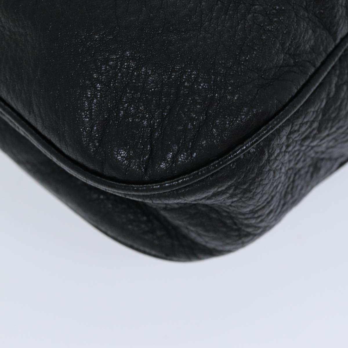 GUCCI Bamboo Jackie Shoulder Bag Leather Black 223929 79722