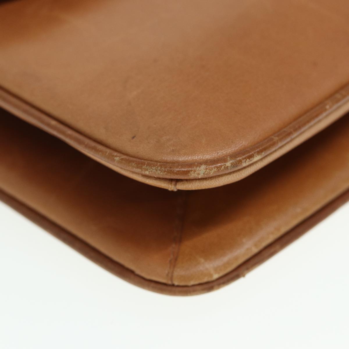 GUCCI Shoulder Bag Leather Brown 79733