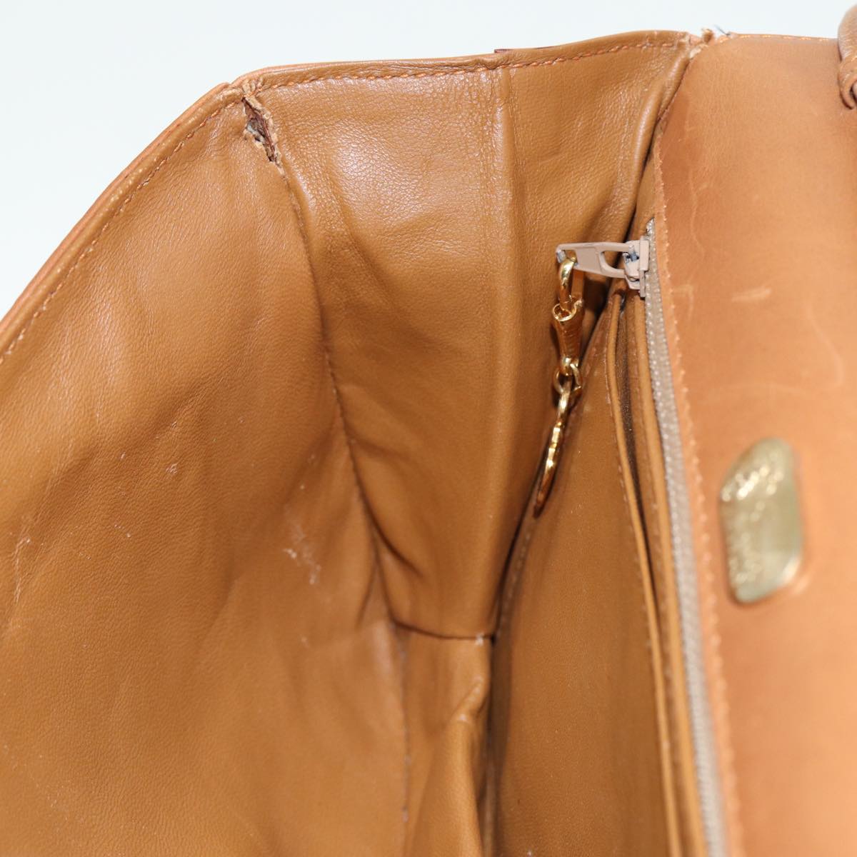 GUCCI Shoulder Bag Leather Brown 79733
