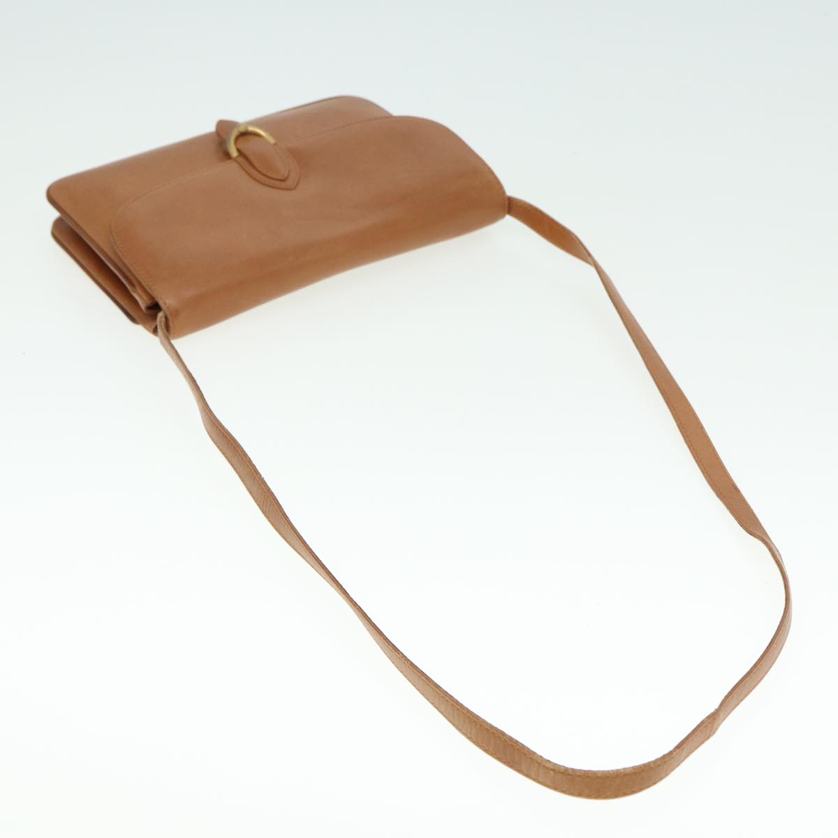 GUCCI Shoulder Bag Leather Brown 79733