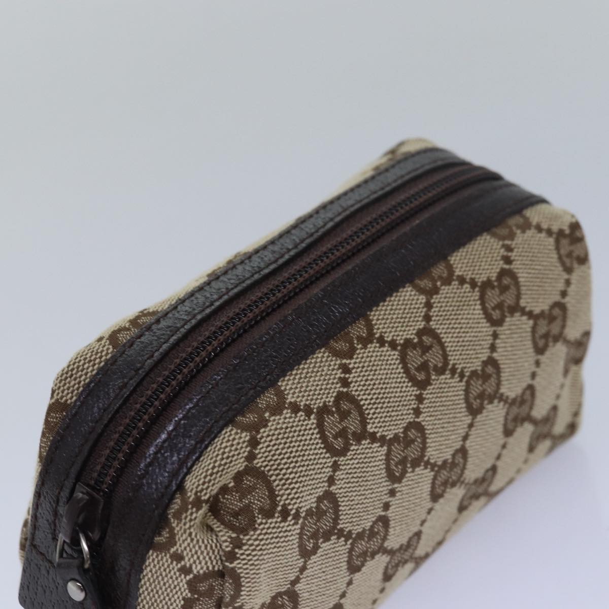GUCCI GG Canvas Pouch Beige 29596 79742