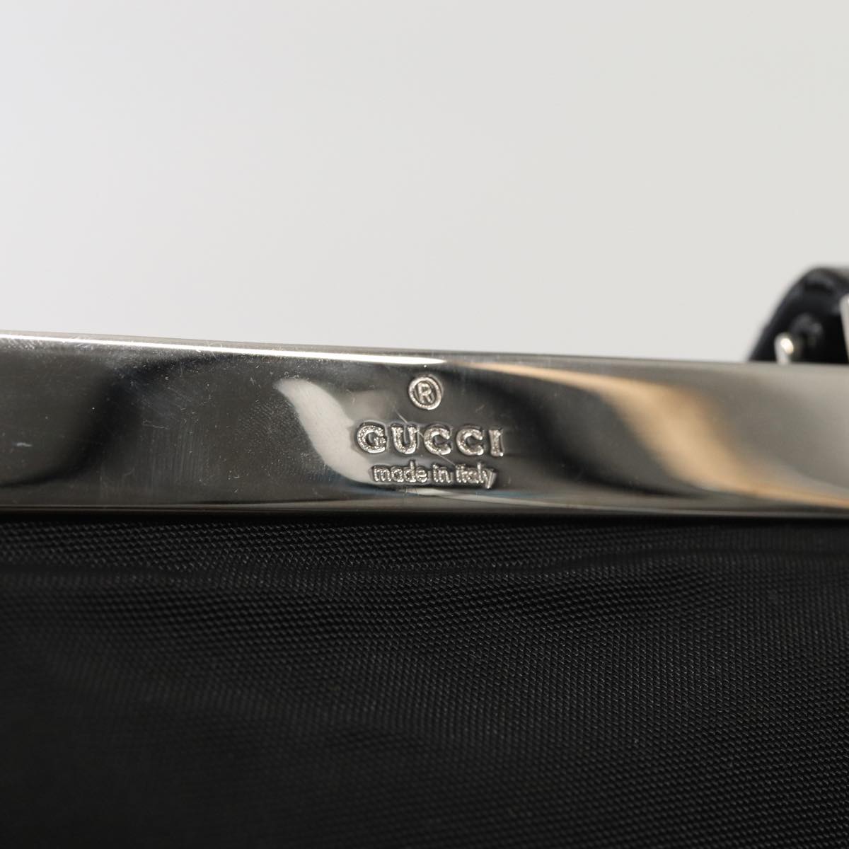 GUCCI Shoulder Bag Nylon Black 001 3218 79743