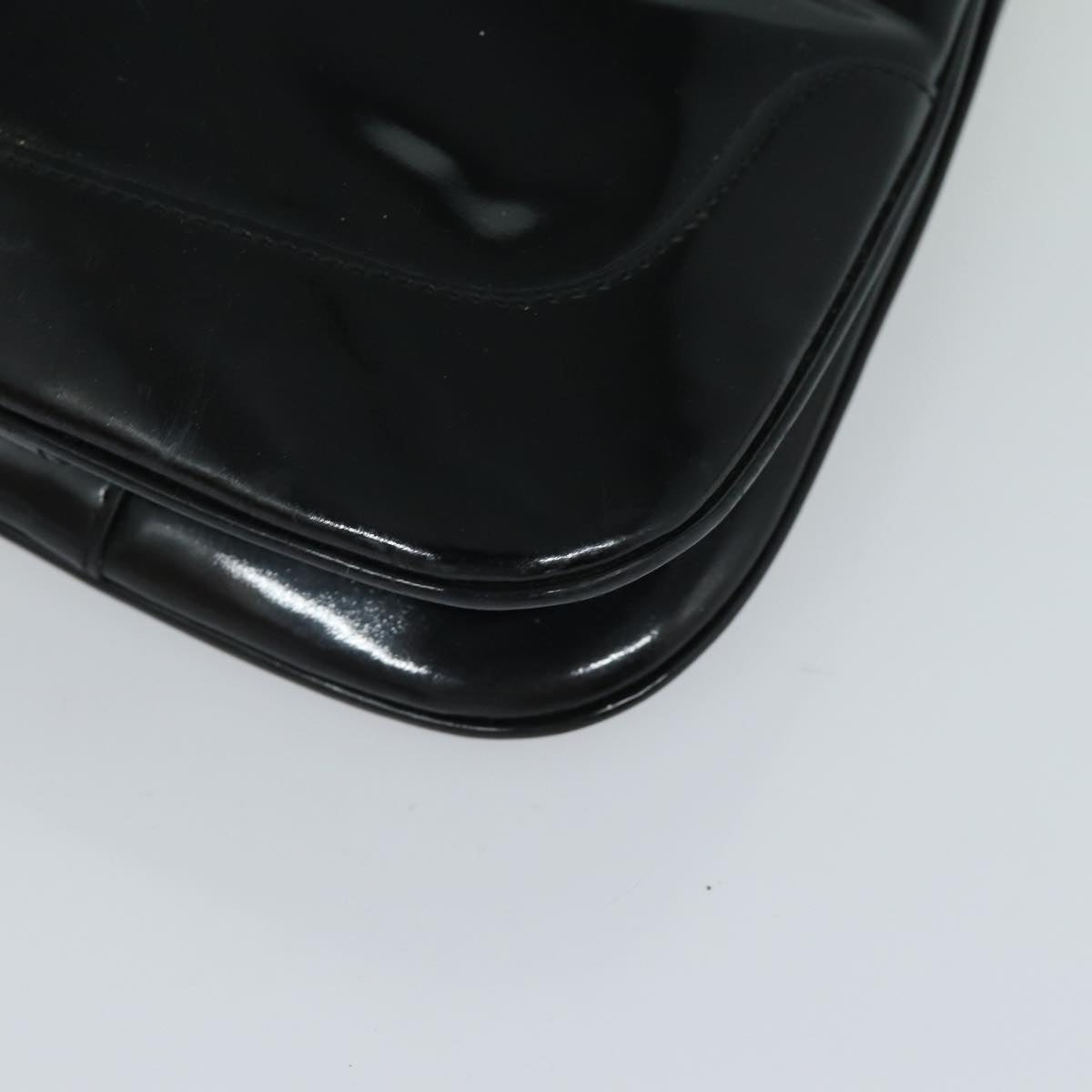 GUCCI Jackie Shoulder Bag Enamel Black 001 4272 79821