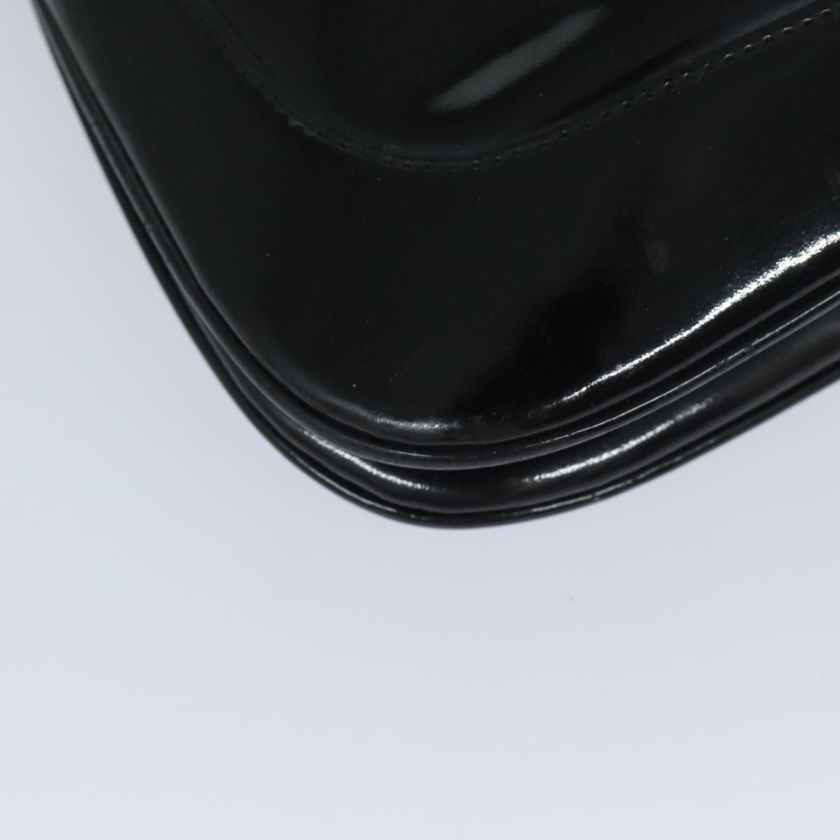 GUCCI Jackie Shoulder Bag Enamel Black 001 4272 79821