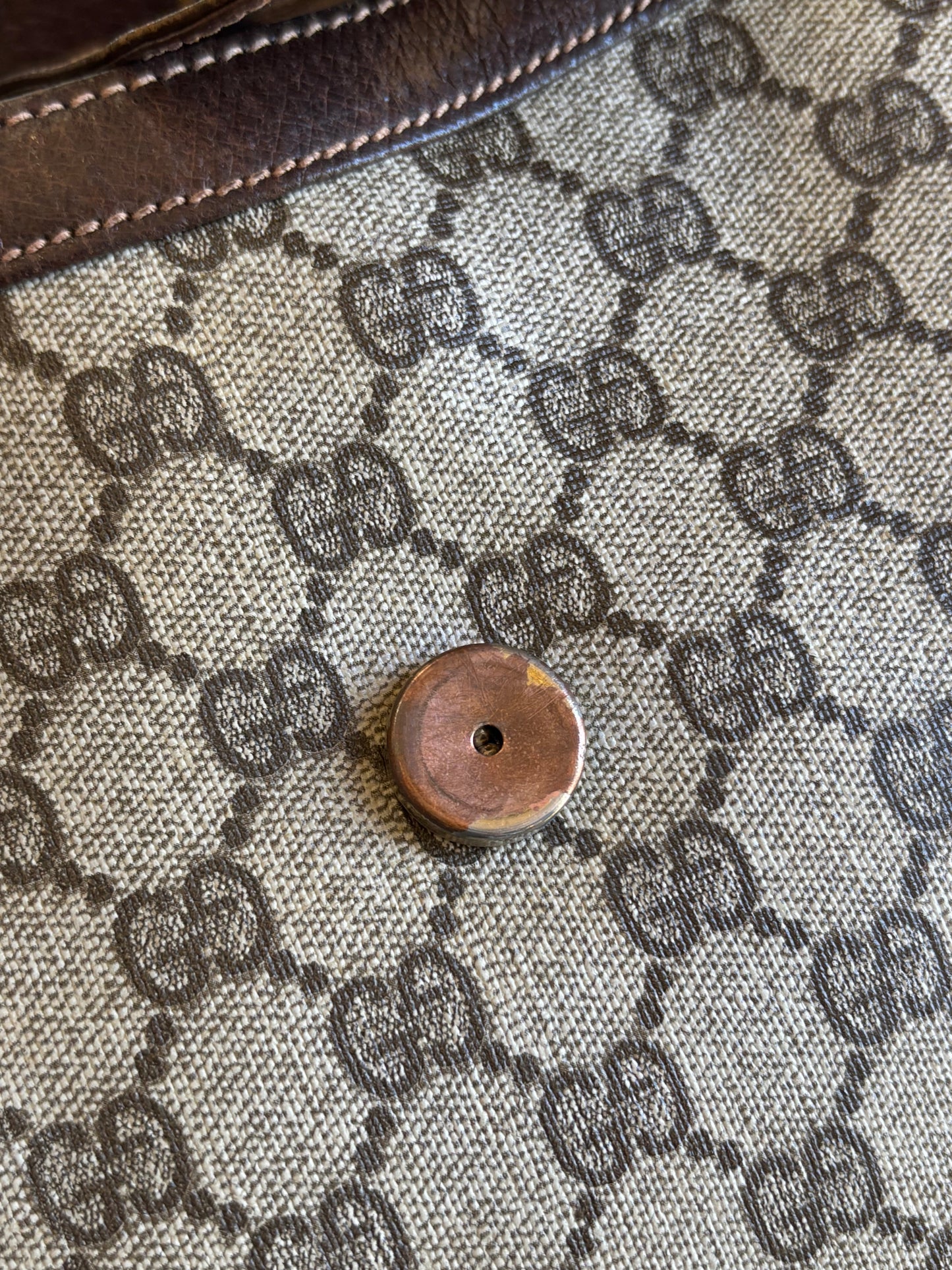 GUCCI GG Web Sherry Line Shoulder Bag