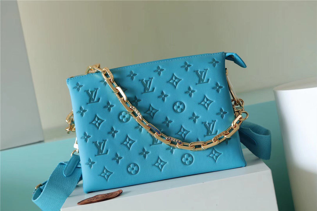 LV Coussin PM Monogram Blue For Women, WomenÃ¢â‚¬â„¢s Bags, Shoulder And Crossbody Bags 10.2in/26cm LVÃ‚Â 