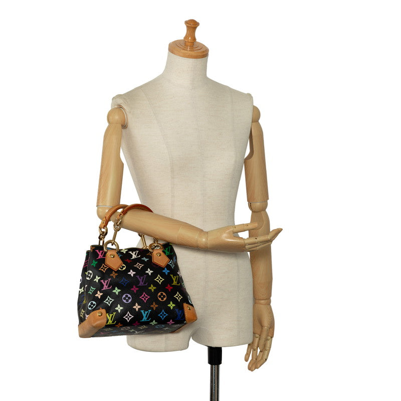 Louis Vuitton Monogram Multicolor M40048 Handbag PVC/Laser Noir Black
