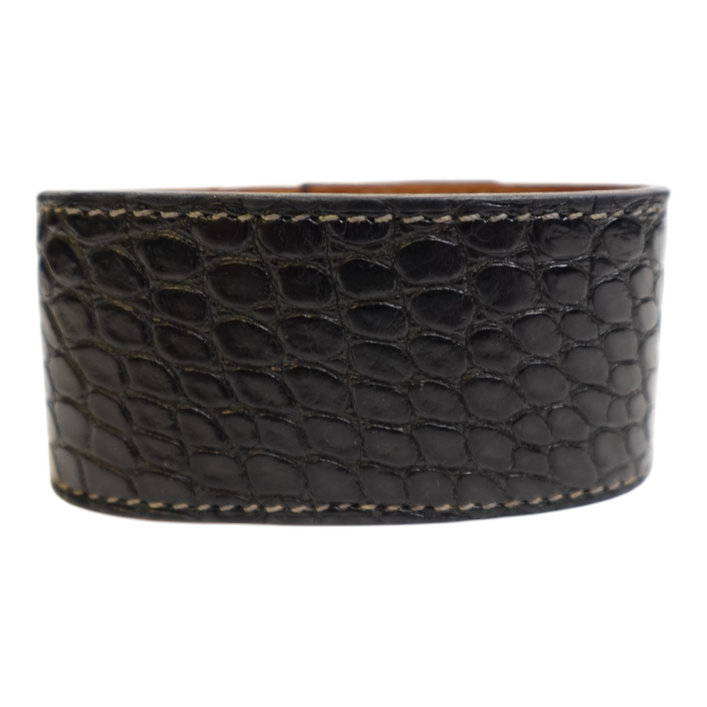 HermÃ¨s Alligator Kelly Bracelet Palladium Hardware