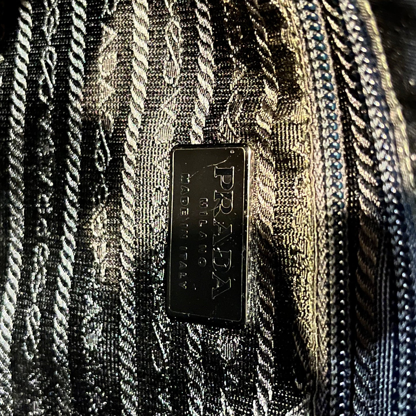 PRADA Spazzolato Tesstuto Nylon Shoulder Bag
