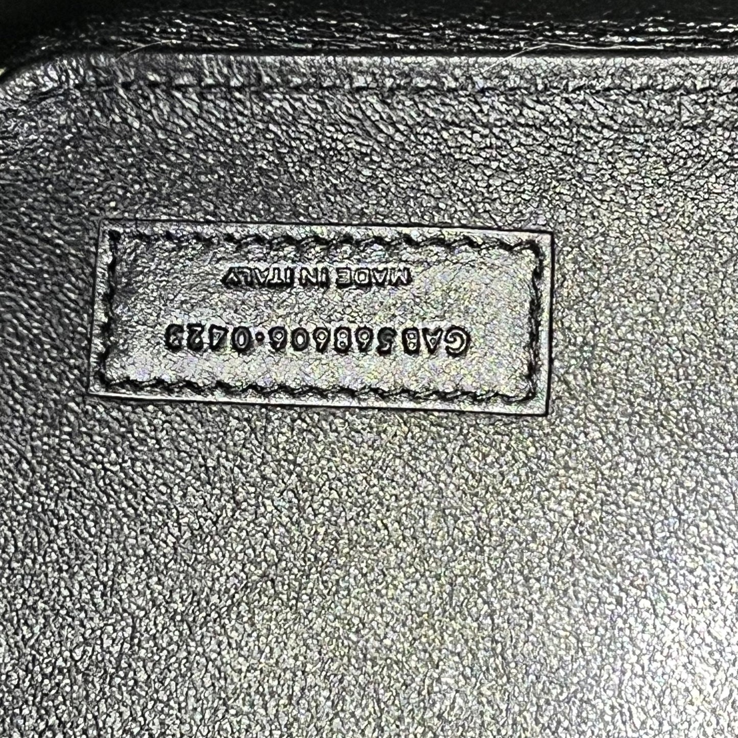 SAINT LAURENT Spazzolato Le Monogram Drawstring Bucket Bag