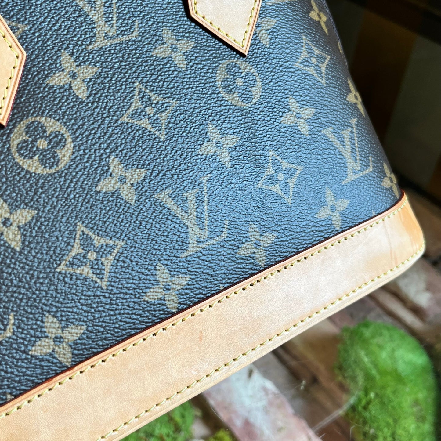 LOUIS VUITTON Alma BB Monogram Canvas Satchel