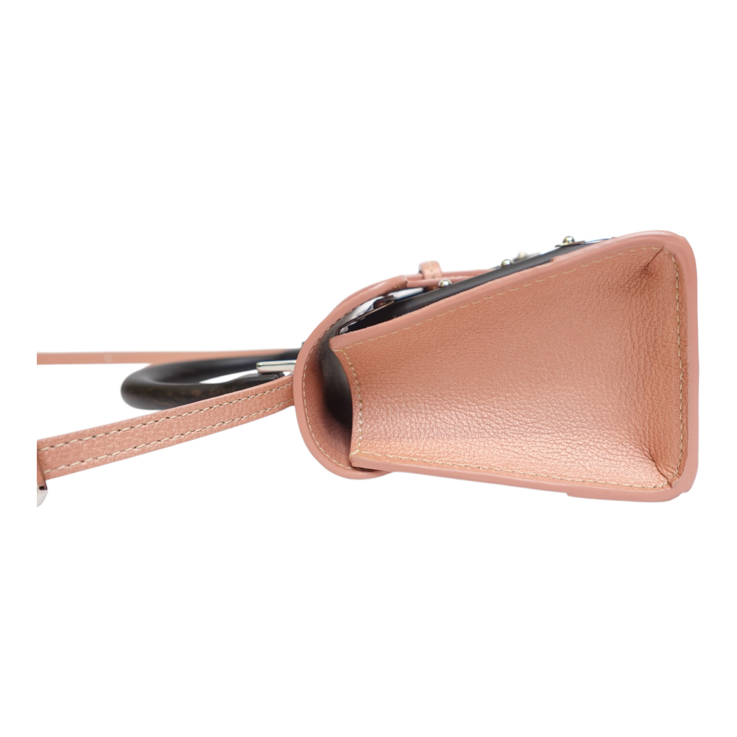 Goyard Pearly Coral Goyardine Canvas and Chevroches Calfskin SaÃ¯gon StructurÃ© Nano Bag
