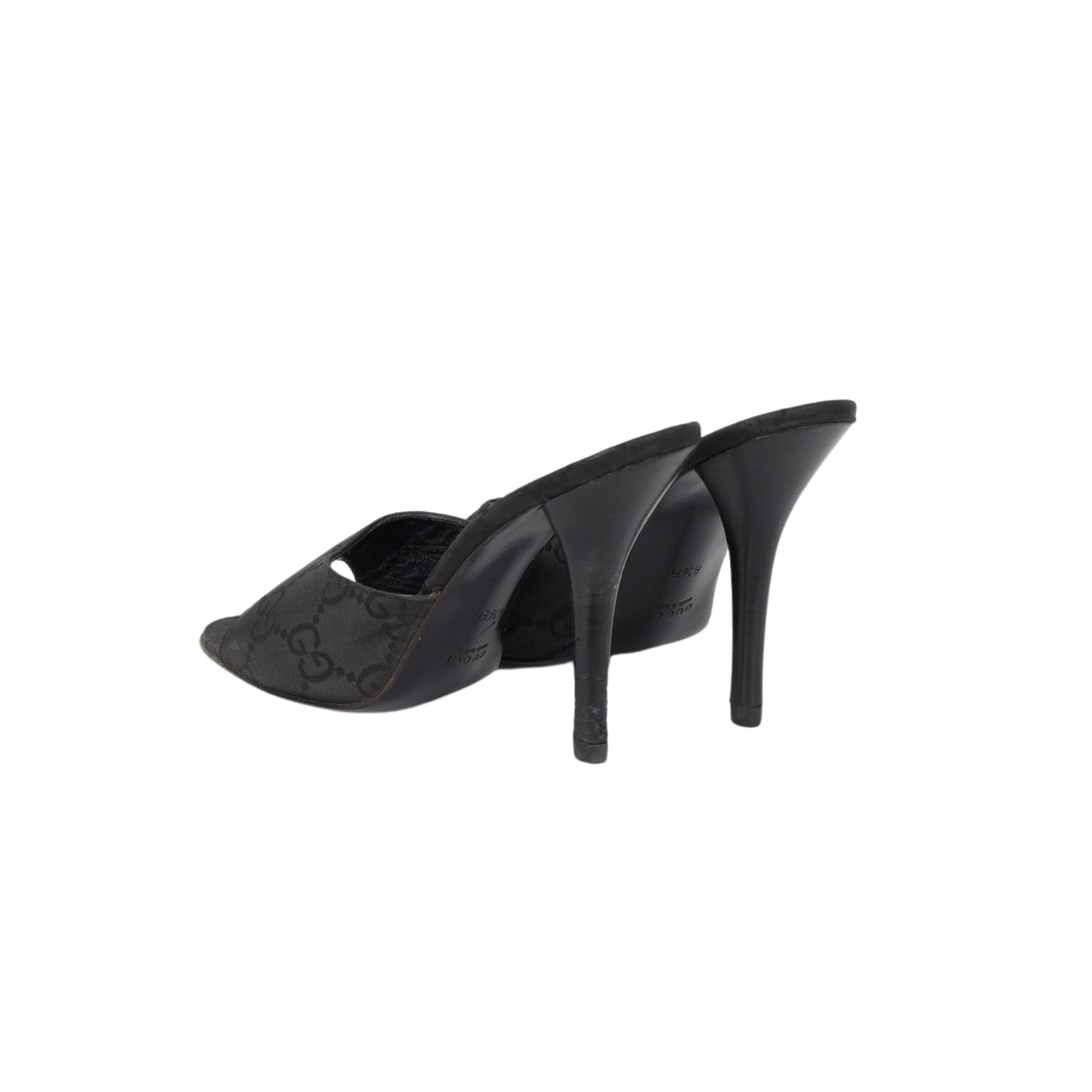 GLM-- Monogram Canvas Heel Sandals - '00s