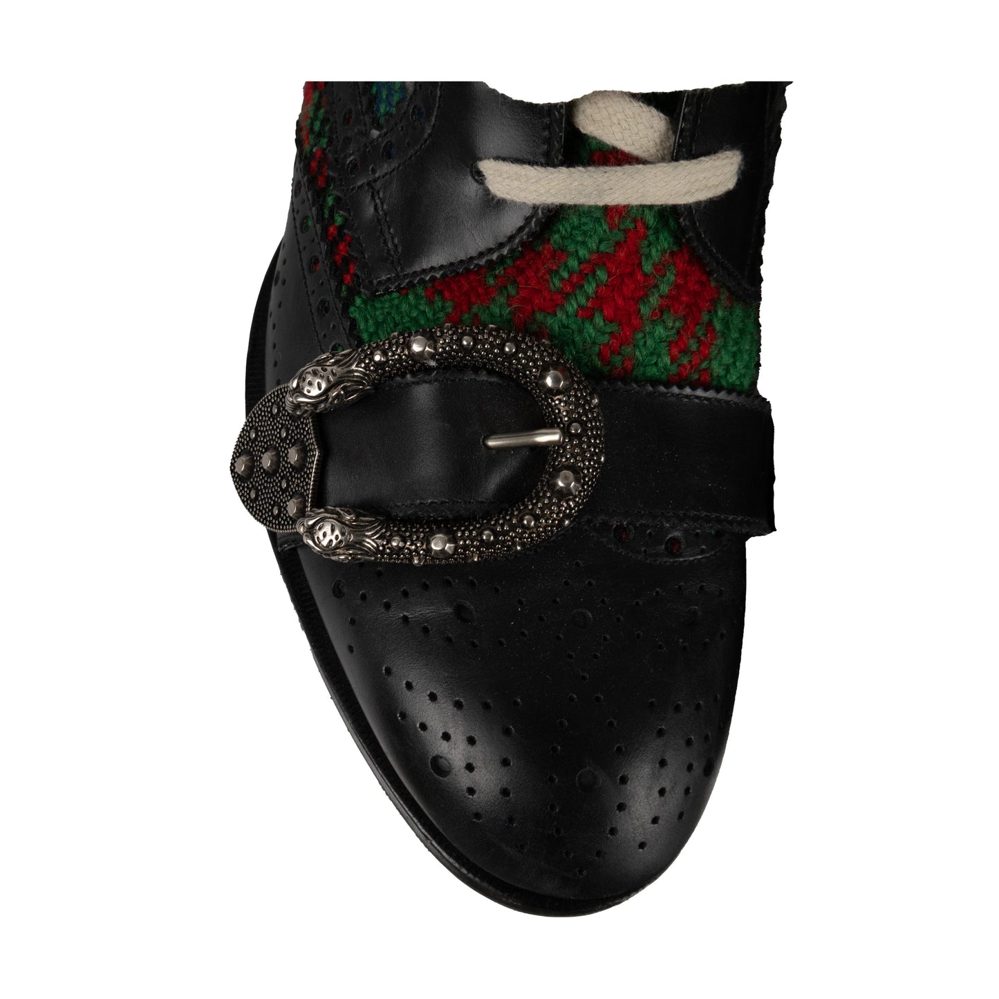 GLM-- Tartan Queercore Brogue Ankle Boots - '10s