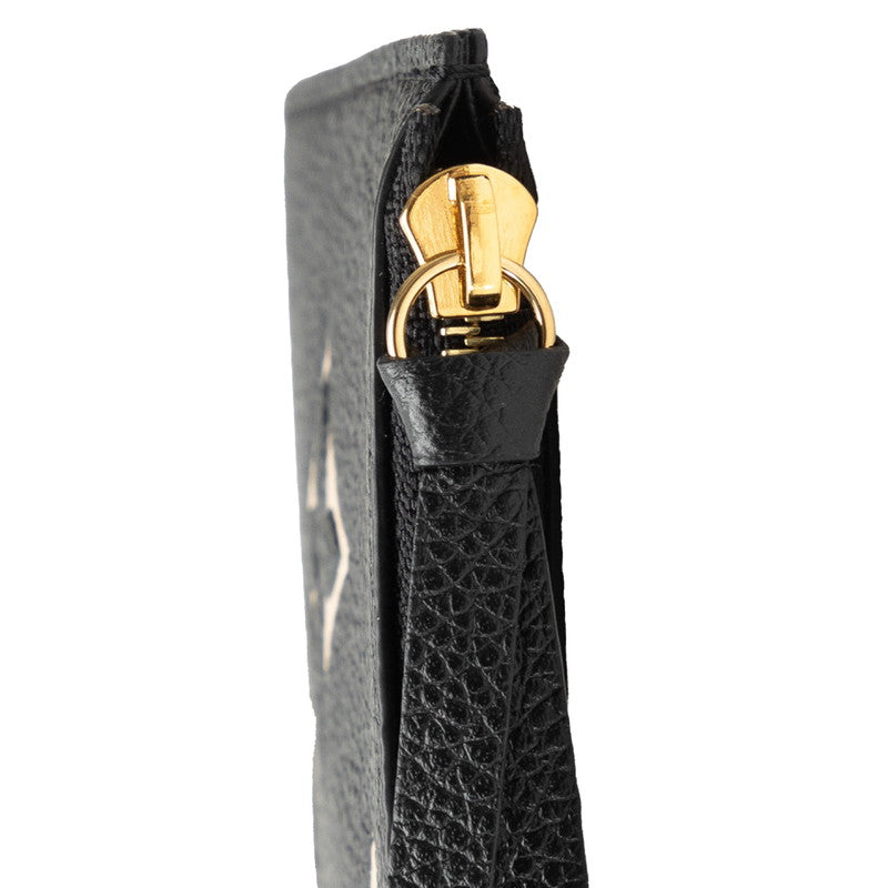 Louis Vuitton Monogram Implant Bi-Color Pochette Felice Chain S Wallet M82479 Black Beige  Leather  Louis Vuitton