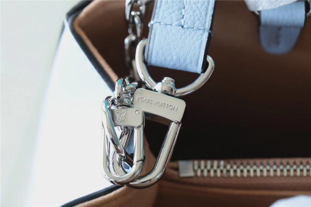 LV Marelle Tote MM Epi Bleu Nuage Blue For Women, WomenÃ¢â‚¬â„¢s Handbags, Shoulder And Crossbody Bags 11.8in/30cm LVÃ‚Â 