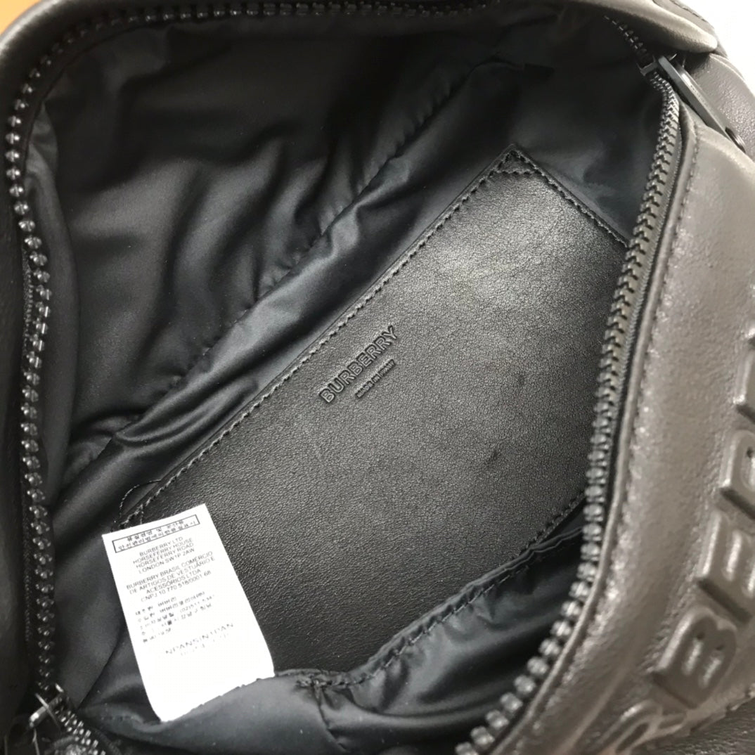 GLAMI Sonny Logo-Embossed Belt Bag Black For Men, Bags 12.2in/31cm