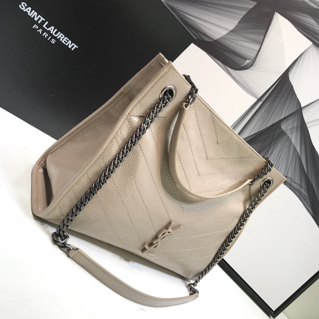 GLAMI Niki MeGLAMIum Shopping Bag Beige For Women 12.6in/32cm YSLÃ‚Â 