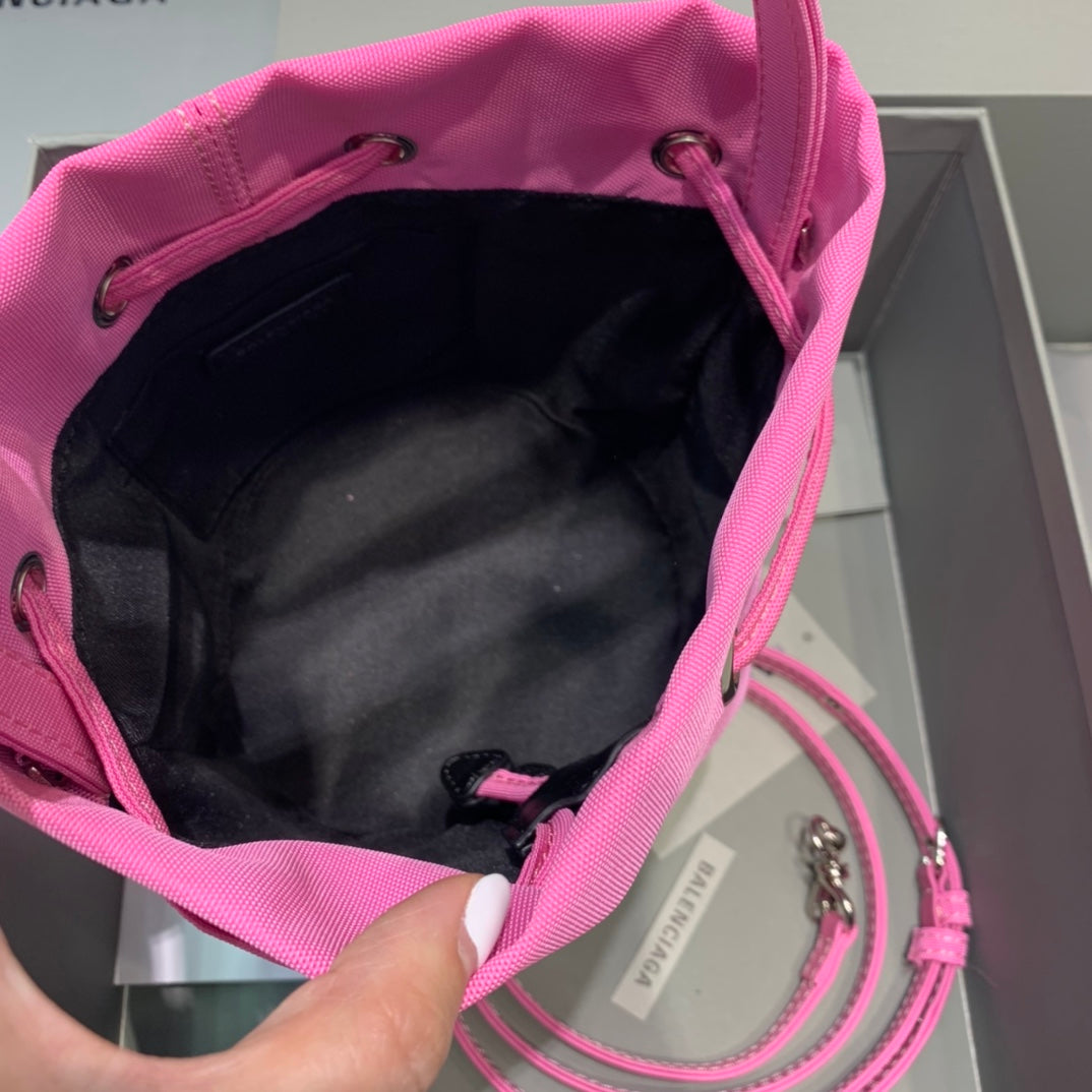 Balen Le Cagole MeGLAMIum Bucket Bag In Pink, For Women,  Bags 11.8in/30cm