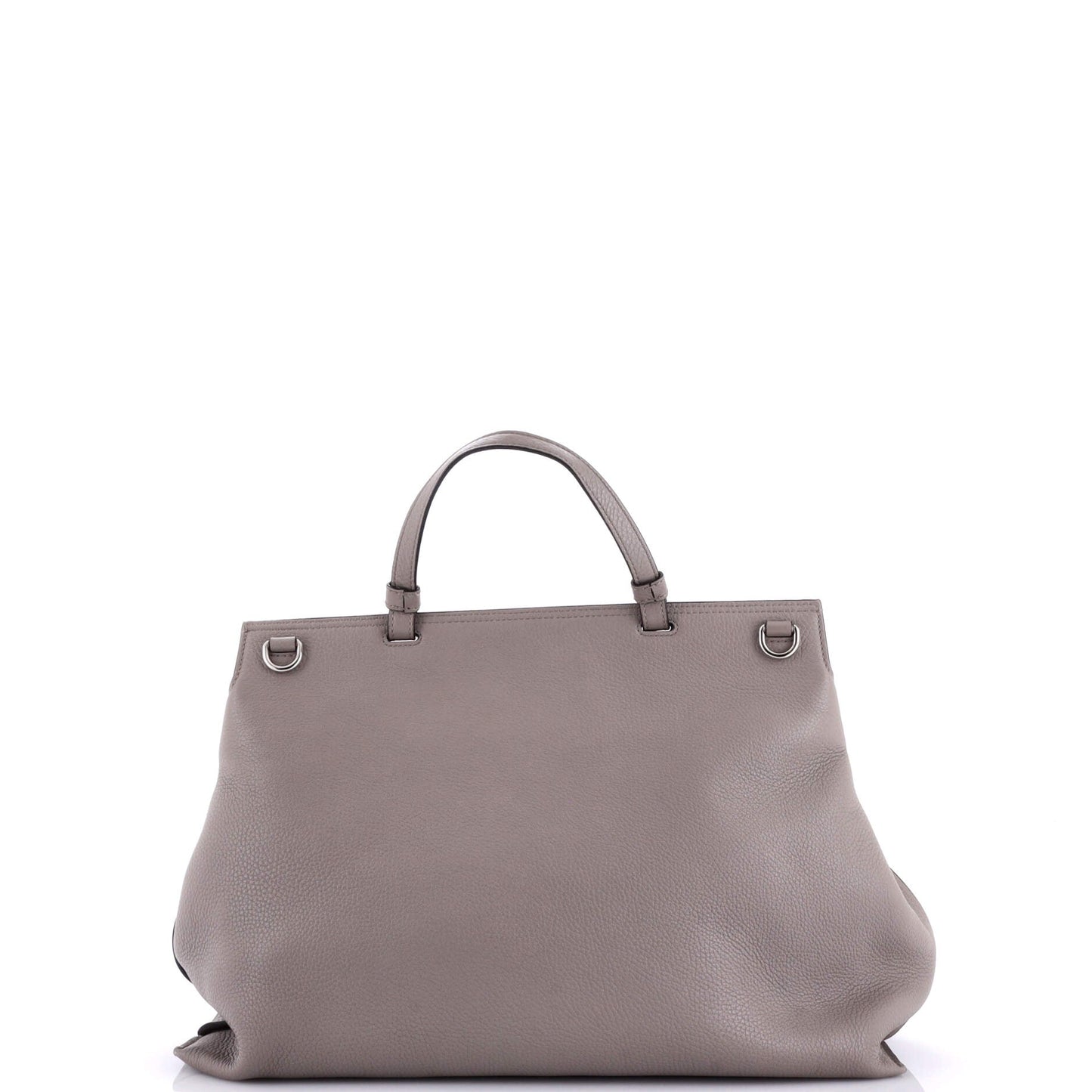Bamboo Daily Top Handle Bag Leather Large