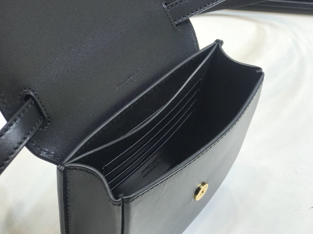 GLAMI Kaia Small Satchel Black For Women 7.2in/18.5cm YSL 619740BWR0W1000
