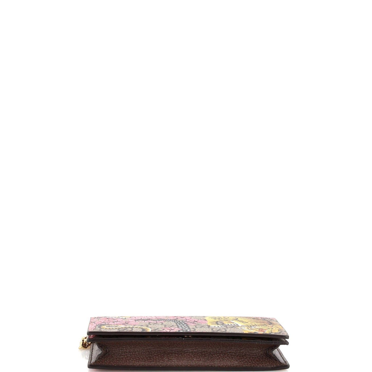 Chain Wallet Printed GG Coated Canvas