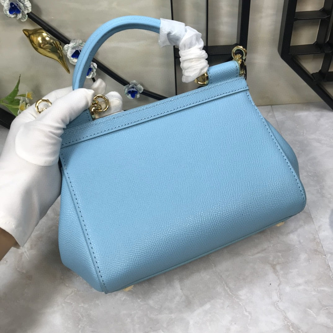 GLAMI MeGLAMIum Sicily Handbag In Dauphine Blue For Women 10.2in/26cm GLAMI GLAMI4347A10018H422